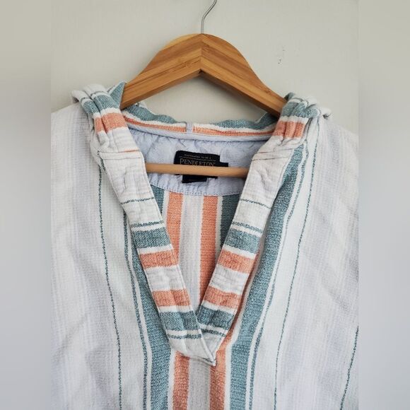 Pendleton Striped Multicolor Women's Soft Surf Hoodie Size Large - Picture 8 of 12